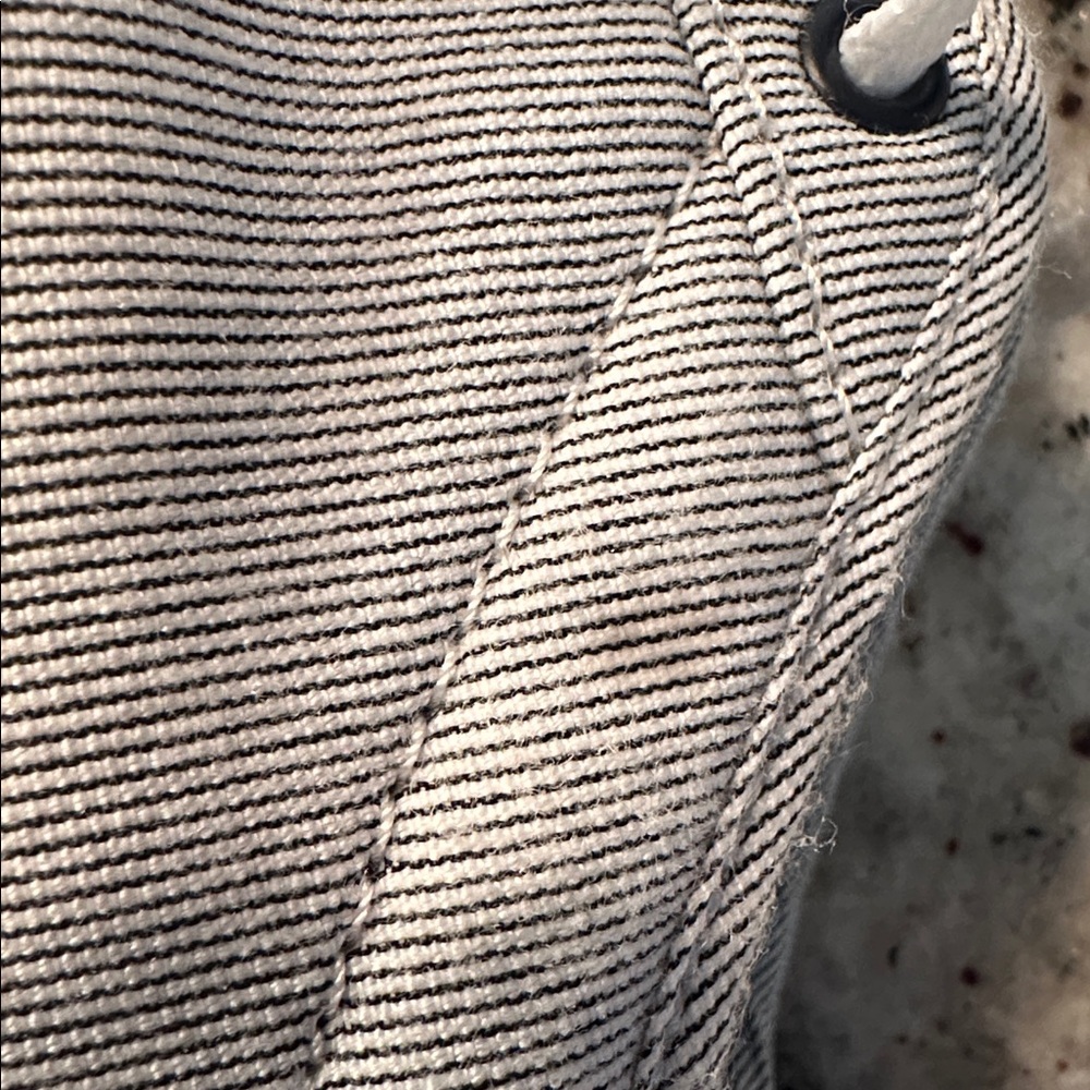Navy and white stripped Vans - Picture 9 of 9